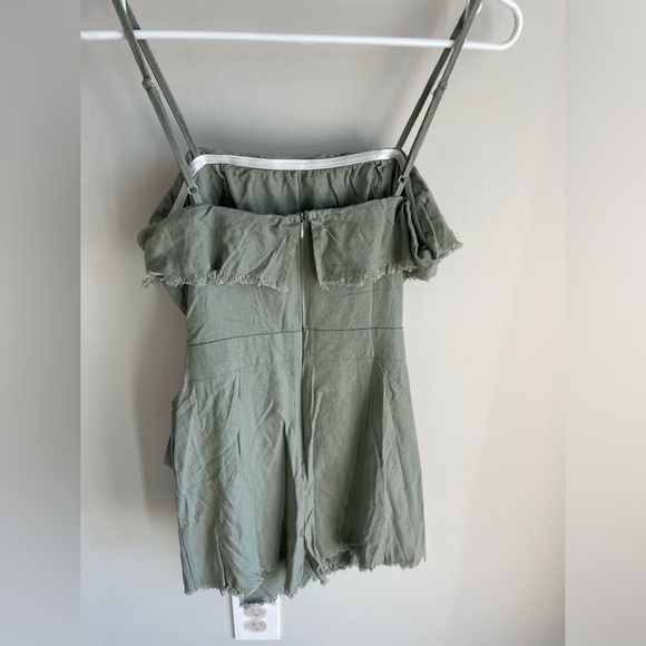 Princess Polly Rally Playsuit Khaki Sage Green Romper - US Size 6 - NWT - Picture 9 of 14